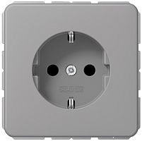 Розетка с заземлением без рамки Jung CD500 1-м. серый картинка